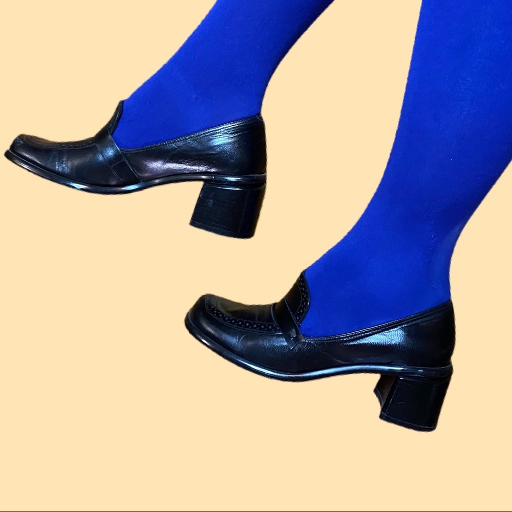 90s heeled loafers
